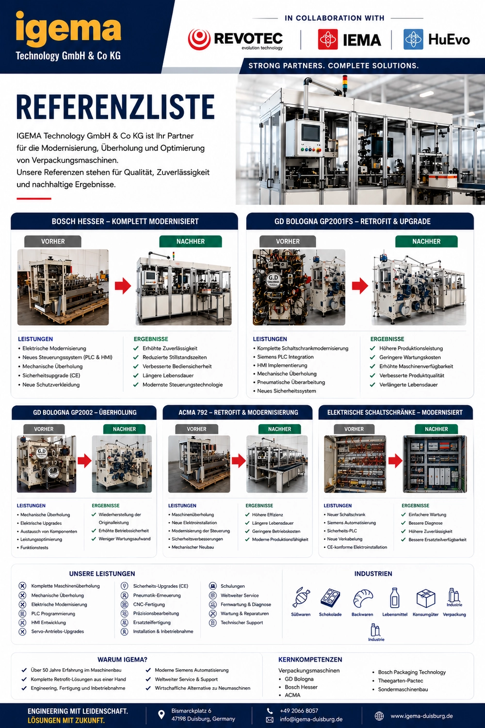 IGEMA Technology GmbH&Co.KG - Maschinenbau & Verpackungstechnik Service - Flyer
